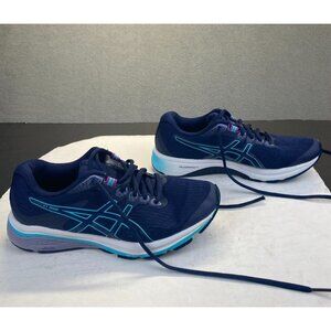 Asics Womens GT 1000 8 Athletic Running Shoes Peacoat Ice 1012A460 Size 7 Us